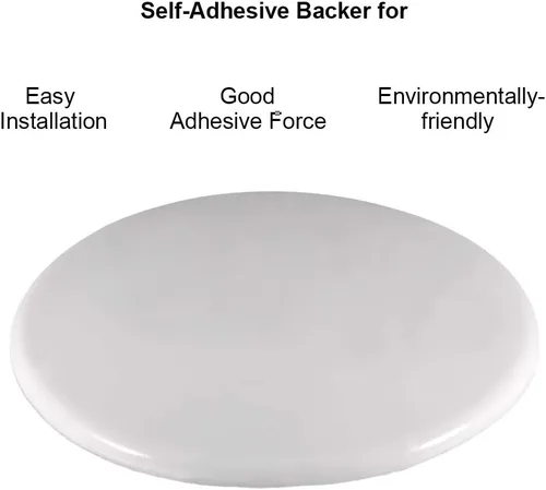 Vista 3 de uxcell Protectores de pared de 3.150 in autoadhesivos para manija de puerta, tope, tope, silicona, color blanco