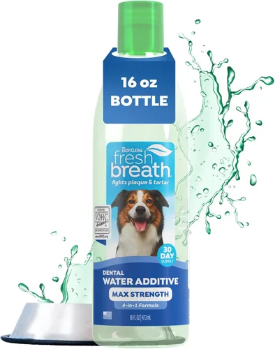 Vista 12 de TropiClean - Aditivo de agua para aliento fresco para cachorros, solución limpiadora de dientes y ambientador de aliento, sin necesidad de pasta