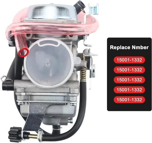 Vista 2 de Carburador KLF300 compatible con Kawasaki KLF300 Bayou 2x4 1986-2004, KLF300 Bayou 4x4 1989-2005, filtro de aceite de filtro de aire y válvula