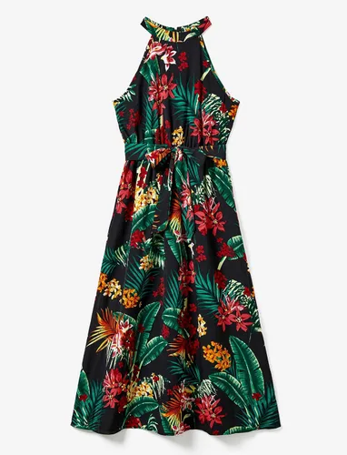 Vista 3 de PATPAT Trajes hawaianos familiares a juego para mamá y yo, para vacaciones en la playa, estampado tropical, vestidos de verano y camisas