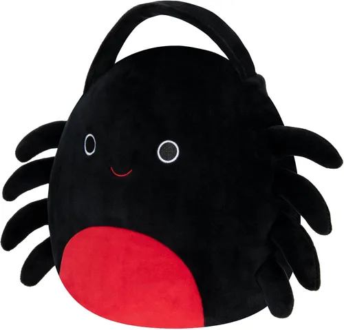 Vista 2 de Squishmallows Cubo de golosinas original Bella The Spider - Accesorio oficial de Halloween de Jazwares