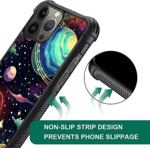 Vista 976 de Funda compatible con iPhone 15, diseño de elefantes africanos, diseño increíble a prueba de golpes, antiarañazos, carcasa trasera de policarbonato