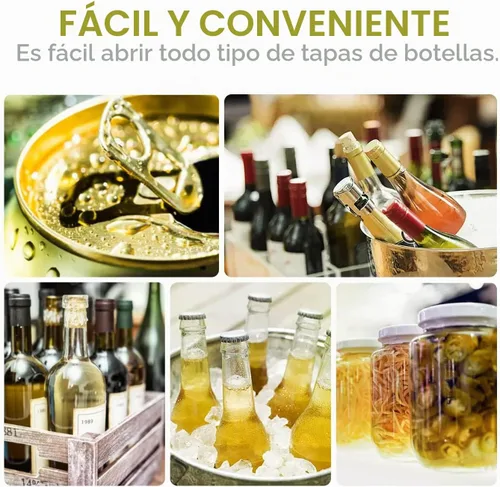 Vista 6 de 2 abrebotellas 5 en 1, abrebotellas de frasco, abrebotellas de cocina, múltiples herramientas, agarre giratorio de tapa, para personas mayores
