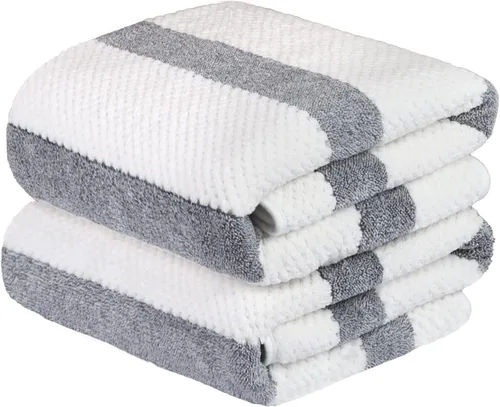 Vista 97 de JML - Toallas de baño de microfibra de gran tamaño (30 x 60 pulgadas), suaves, súper absorbentes y de secado rápido, multiusos para deportes
