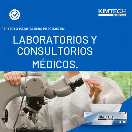 Vista 7 de KIMTECH Kimwipes Paños para Tareas Delicadas Kimtech Science (34721), Blanco, 2 Capas, 15 Cajas Pop-Up / Estuche, 90 Hojas / Caja, 1,350 Hojas