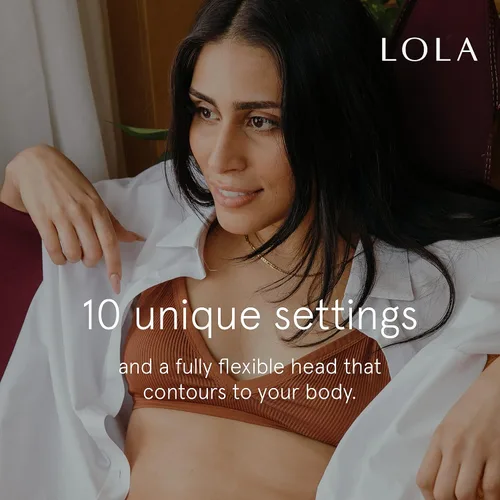 Vista 5 de LOLA Mini vibrador, mini masajeador y vibrador para mujeres, masajeador portátil, masajeador personal de bienestar sexual, vibrador femenino