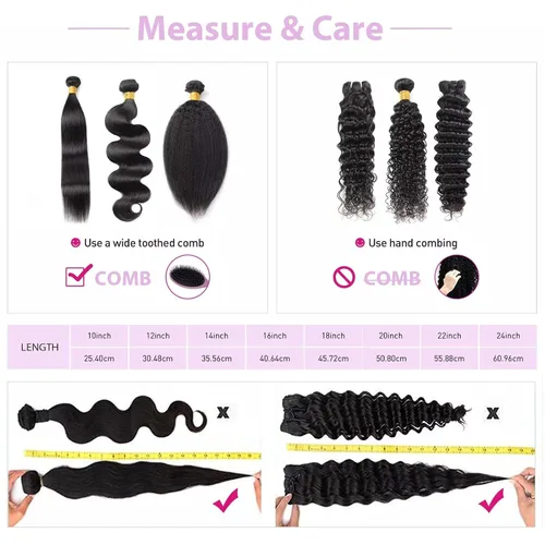 Vista 6 de Manojos de cabello humano ondulado profundo de 12, 14, 16 pulgadas, paquetes de ondas de agua, 100% sin procesar, 10A, cabello humano virgen