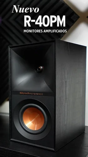 Vista 6 de Klipsch Reference R-40PM - Bocinas de estantería con alimentación - Bocina Tractrix de 90 grados x 90 grados - Suspensión de viaje lineal - Aspecto