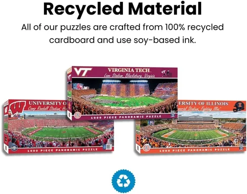 Vista 6 de MasterPieces Rompecabezas de 1000 piezas – NCAA Texas A&M Aggies vista panorámica del estadio de fútbol americano, divertido para adultos y familia