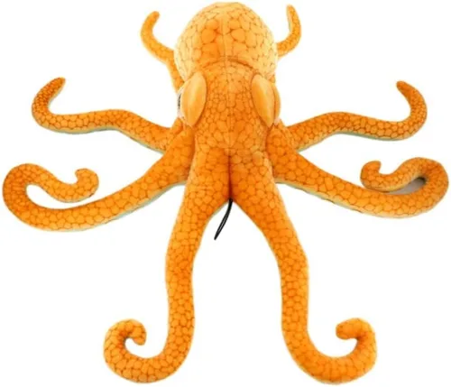 Vista 9 de YunNasi Pulpo de peluche animales marinos de peluche realista pulpo de peluche suave para niños 19.6 pulgadas