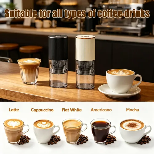 Vista 7 de Molinillo de café eléctrico, molino portátil de un solo toque