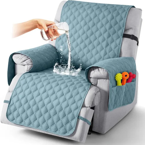 Vista 69 de TAOCOCO Fundas reclinables 100% impermeables, con correas para las piernas, funda de sofá reclinable reversible para silla reclinable, protector