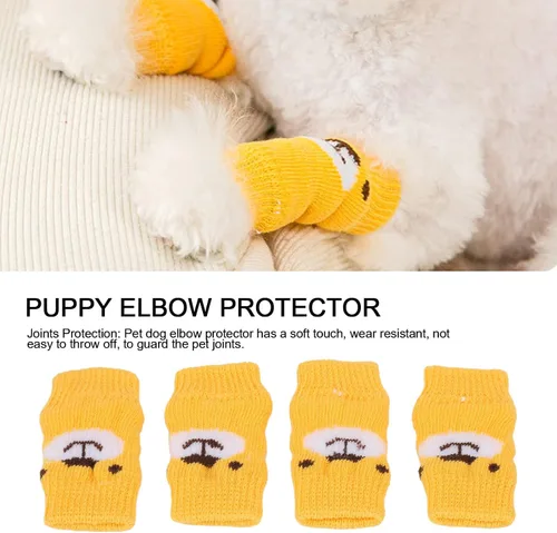 Vista 2 de Zerodis 4 protectores de codo de perro para mascotas, soporte para codo, calentadores de piernas para perros y gatos, manga de codo de perro