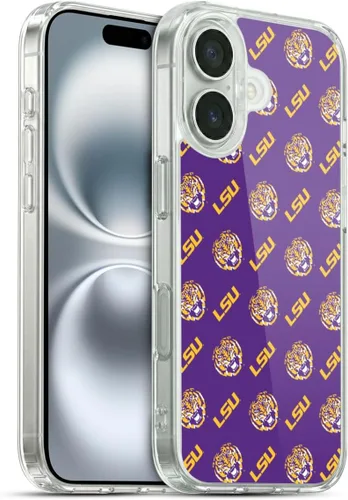 Vista 106 de Head Case Designs Funda de gel suave con licencia oficial de la Universidad Estatal de Louisiana LSU Camou compatible con Apple iPhone 7 Plus/iPhone