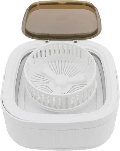 Vista 2 de Mini lavadora portátil, 10 L, pequeña lavadora y secadora combinada, limpieza profunda plegable de calcetines de ropa interior, para apartamentos