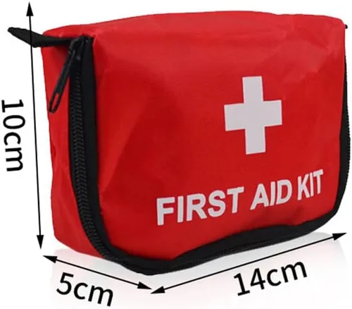 Vista 5 de Eforcase Bolsa vacía de primeros auxilios de viaje, bolsa médica vacía portátil, bolsa vacía para medicamentos, bolsa vacía de almacenamiento