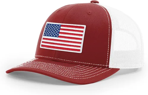 Vista 319 de Joe's USA Richardson 112 - Gorras de camionero con parche gráfico personalizado - Gorras estructuradas de cinco y seis paneles Richardson Premium
