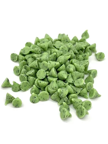 Vista 2 de Chips de menta verde, tamaño a granel, chips para hornear, (1 libra bolsa resellable con cierre de cremallera)