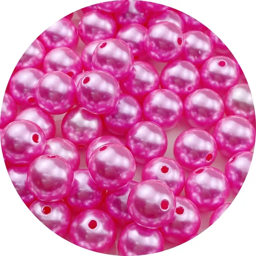 Vista 37 de 4000 piezas Cuentas de perlas para manualidades 3mm Perla de resina para hacer joyas Cuentas de perlas redondas a granel con agujero para collares