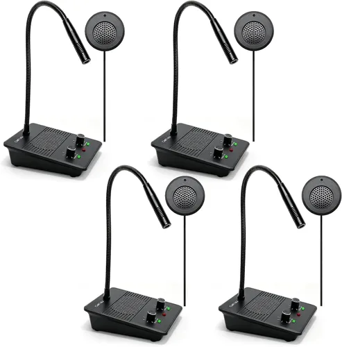 Vista 10 de CallToU Sistema de Intercomunicador con Altavoz de Ventana, Micrófono de Intercomunicación de Dos Vías Antiinterferencia para Hablar a Través