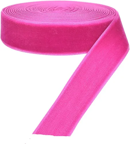 Vista 18 de Chenkou Craft 5 yardas de cinta de terciopelo para decoración navideña y embalaje artesanal