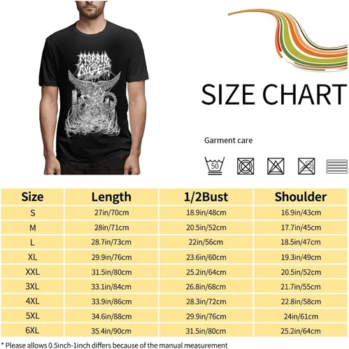 Vista 7 de Morbid Angel T Shirt Men's Summer Round Neck Trend Fashion Short Sleeve T Shirt Sports Fitness Cotton Shirt Tops