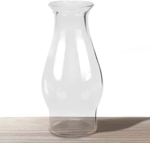 Vista 8 de Chimenea pequeña para lámpara de aceite, pantalla de vidrio transparente de 6.5 pulgadas de largo para reemplazo de lámpara de queroseno de base