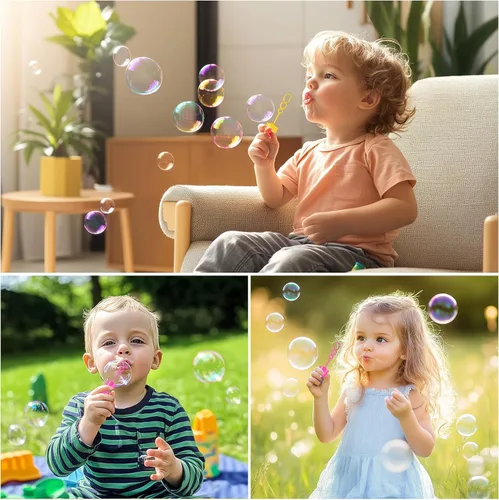 Vista 6 de Pepa Pig - Varitas de burbujas para niños, juguetes de burbujas de Pepa Pig para fiesta de cumpleaños, bolsas de regalo, regalos temáticos de cerdo