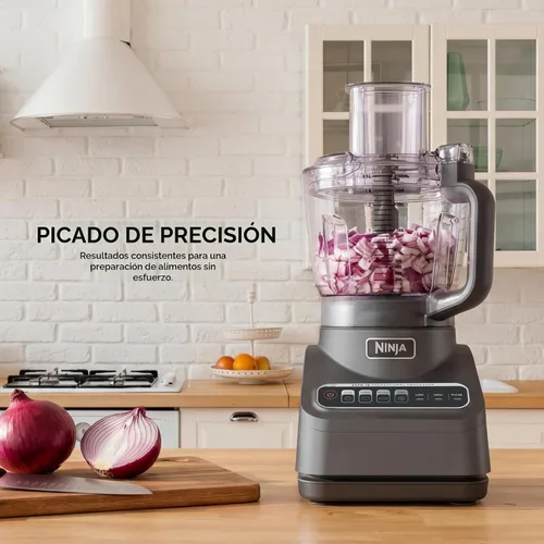 Vista 3 de Ninja procesador de alimentos, Professional Plus, 1000 vatios de potencia pico, 4 funciones para picar, cortar, purés y masa con recipiente