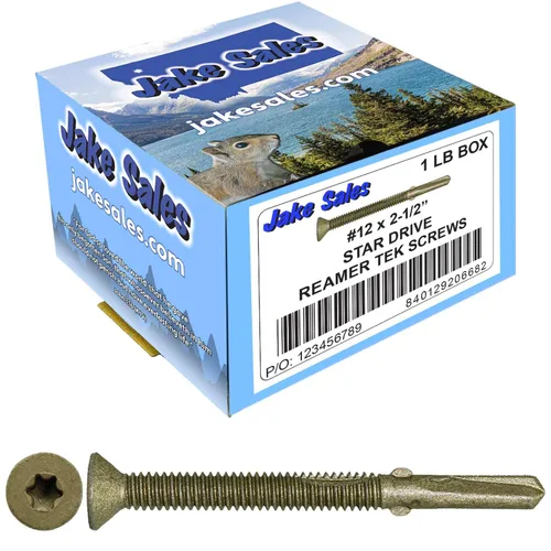 Vista 10 de Tornillos autoperforantes Reamer Tek Torx/Cabeza de estrella de madera a metal de 10x1-5/8 - para plataformas, remolques - cabeza de tornillo T-30