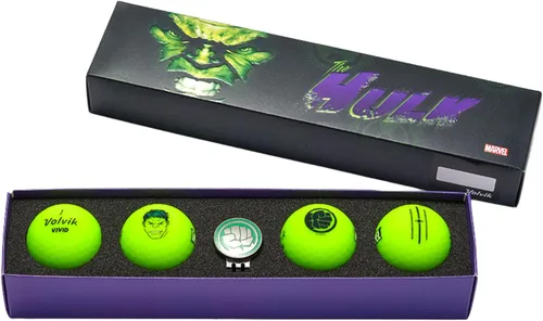 Vista 11 de Volvik Vivid Marvel Golf Ball Gift Sets (4 Pack)