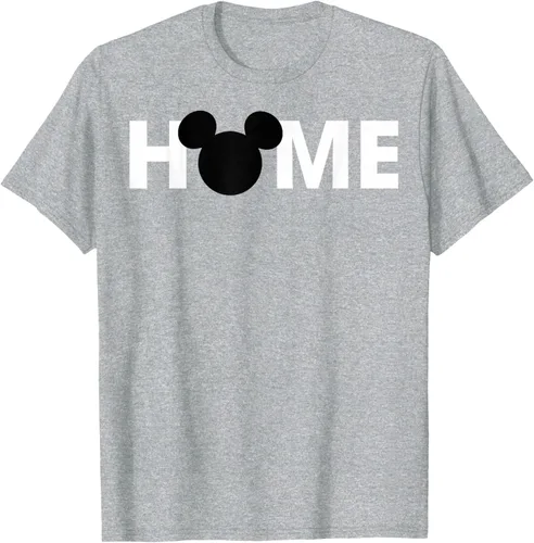 Vista 5 de Disney Mickey And Friends Mickey Silhouette Home - Camiseta, gris, S Gris Oscuro