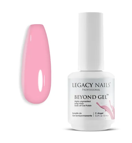 Vista 24 de LEGACY NAILS Professional Beyond Gel Soak-Off Esmalte de uñas – Cobertura completa, altamente pigmentado (BEYOND GEL – ALBA 1/2 oz)