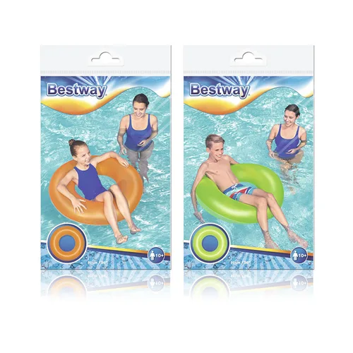 Vista 3 de Bestway Flotador Hinchable Liso Neon Color Surtido D91 cm +10 Años Playa y Piscina 36025