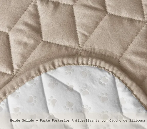 Vista 5 de Ameritex Funda de sofá biplaza, protector de muebles acolchado resistente al agua con parte trasera antideslizante para perros, niños y mascotas