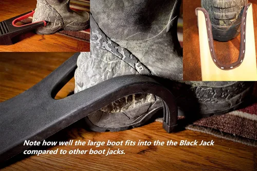 Vista 9 de Chuck's Woodbarn Extractor de arranque Black Jack Removedor de botas Removedor de gato de zapatos
