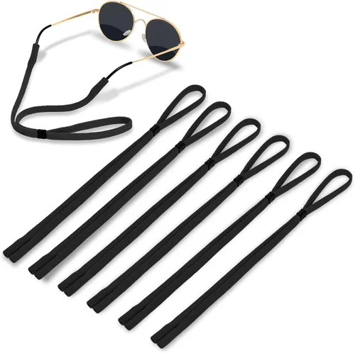 Vista 8 de Correa para gafas (paquete de 6) soporte para gafas, correa de nailon elástico suave para hombres y mujeres