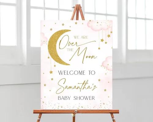 Vista 12 de Letrero de bienvenida con texto en inglés "Oh Boy Safari Animals Baby Show", cartel de bienvenida para baby shower, cartel de bienvenida para baby