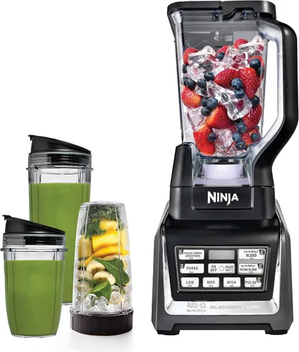 Vista 10 de Ninja Sistema de cocina compacto, Auto-iQ, 1200W, jarra de 72 onzas, gris