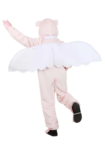 Vista 2 de Disfraz de Cerdito Volador para Niños Multicolor