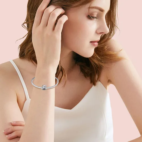 Vista 3 de Amufer S925 - Dijes para mujer, compatibles con pulseras y collares Pandora, regalo de joyería