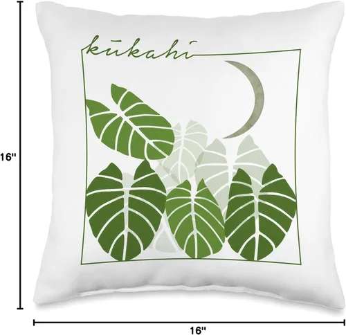 Vista 4 de Kalo Kukahi - Pala'ili Almohada de tiro 16x16, multicolor