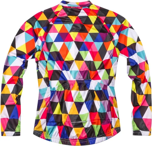 Vista 5 de Weimostar Hombre Ciclismo Jersey Manga Corta Bicicleta Ropa Multicolor Diamante