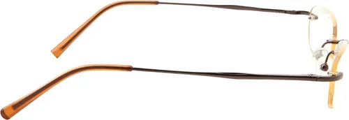 Vista 4 de Rectangular Rimless Frame Clear Lens Gafas EyeGlasses Moda sin receta
