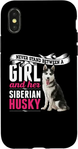 Vista 5 de iPhone 16 Never Stand Between A Girl And Her Siberian Husky Dog Case