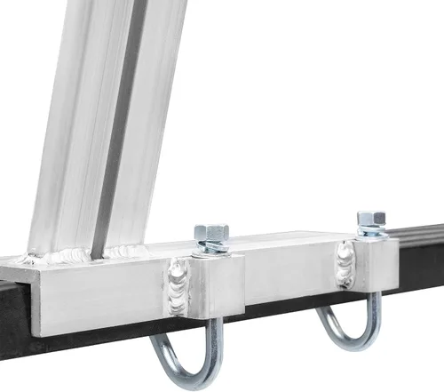 Vista 5 de Stark USA estante universal para camioneta extensible de aluminio, estante de escalera para camioneta pick up, para contratista, para tubos, sin