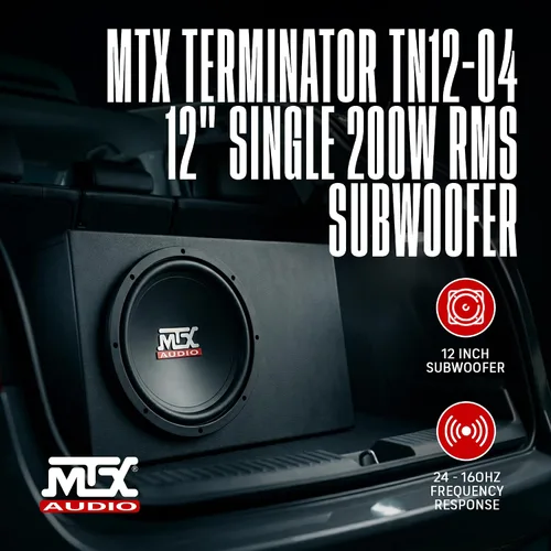 Vista 2 de MTX Audio TN12-04 Subwoofer de la serie Terminator de 4 ohmios de 12