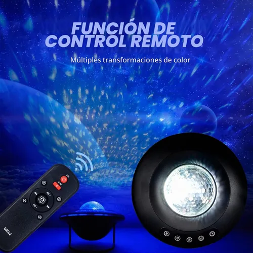 Vista 4 de LooEooDoo Proyector de estrellas, lámpara de proyección estrellada de la galaxia, altavoz Bluetooth con iluminación Aurora con temporizador