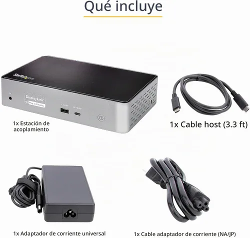 Vista 10 de StarTech - Base USB-C Quad 4K, MacBook Pro/Air M1-M4 y Windows, 100 W, HDMI