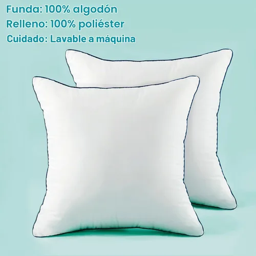 Vista 3 de Relleno de almohada alternativo de plumón de 18 x 18 pulgadas, 2